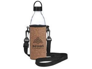 Kooshty Kork Hands-Free Glass Water Bottle - 850Ml