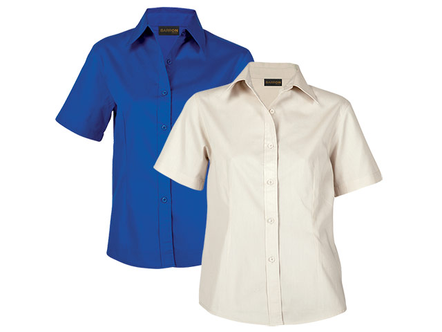 Ladies Brushed Cotton Twill Blouse - Image 5