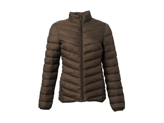 Ladies Calibre Quilted Faux Down Puffer Jacket - Image 3