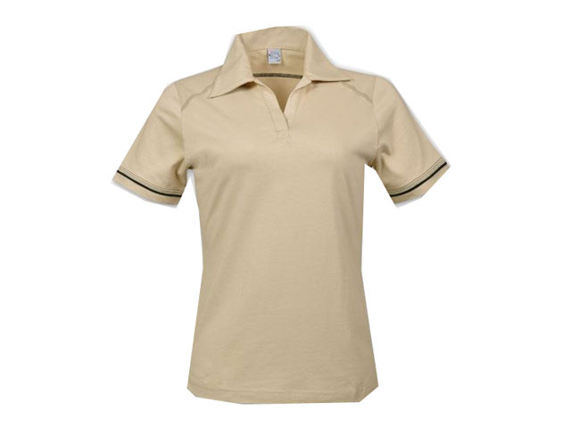 Ladies Flat Piping Polo - Image 3