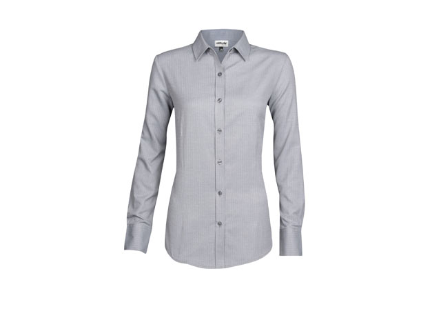 Ladies Long Sleeve Nottingham Shirt - Image 5
