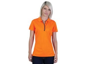 Ladies Matrix Polo - Orange/graphite