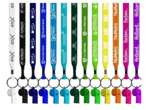 Lanyard - Branded Petersham 20Mm With Whistle