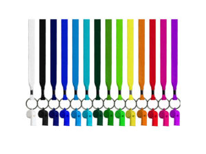 Lanyard - Petersham 20Mm With Split Ring and Referee Whistle