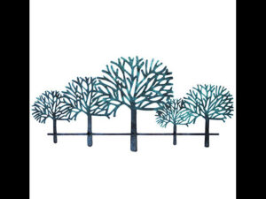 Leafy Tree Wall Art Green 104X52X1Cm