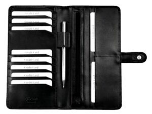 Leather Travel Wallet with Tab