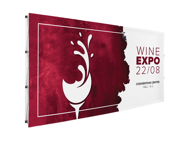 Legend Double-Sided Straight Banner Wall 4.45M X 2.25M