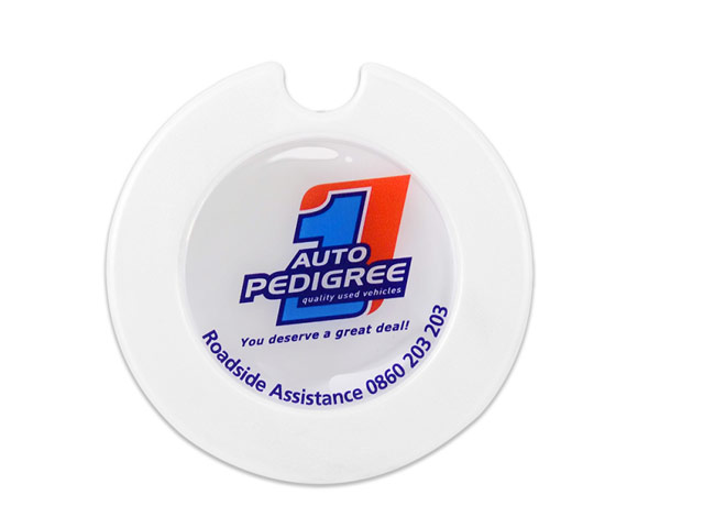 License Disc Round With Domed Sticker