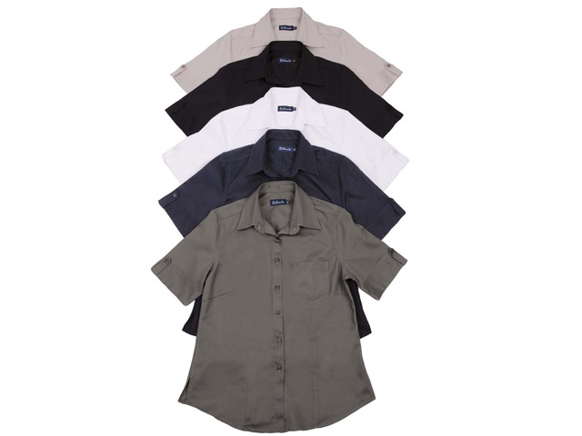 Luxurious And Lightweight 100 Percent Peached Cotton Twill Ladies Angelique Blouse - Image 2