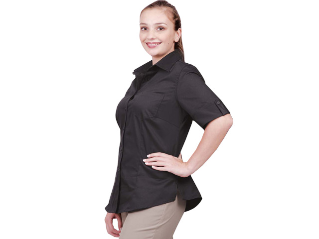 Luxurious And Lightweight 100 Percent Peached Cotton Twill Ladies Angelique Blouse