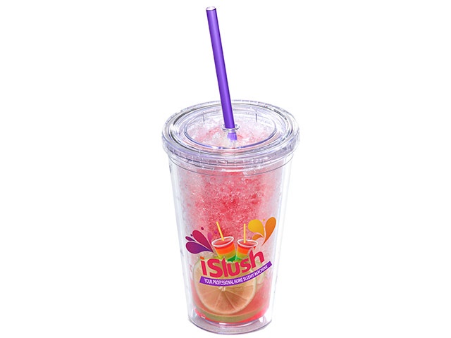 Malibu Double-Wall Frosted Straw Tumbler