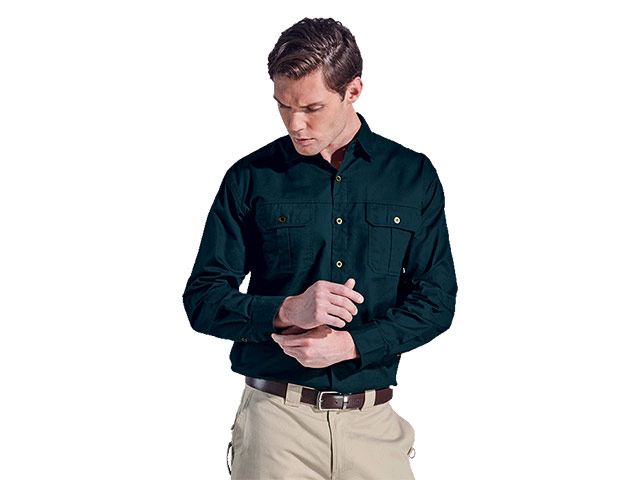 Mens Bush Shirt Long Sleeve