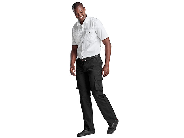 Mens Cargo Zip Off Pants