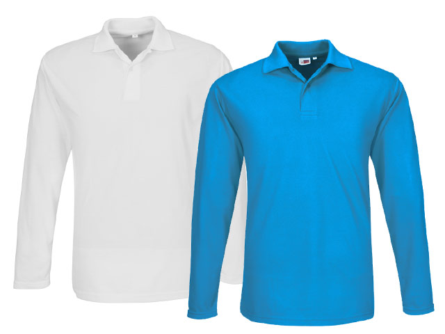 Mens Long Sleeve Elemental Golf Shirt - Image 4