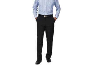 Mens Polyester Hugo Flat Front Trouser