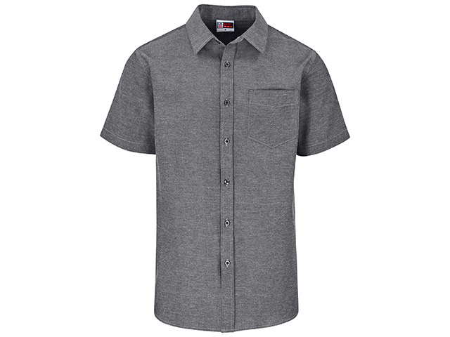 Mens Short Sleeve Oxford Shirt - Image 2