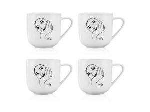 Mug Set Of 4 - Face Facts