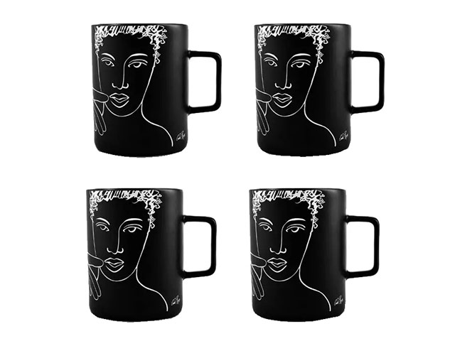 Mug Set Of 4 - Pensive