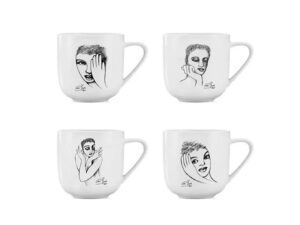 Mug Set Of 4 - Sketchbook