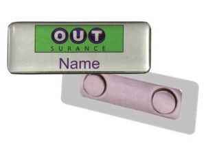 Name Badge Magnet Clip - Std Size (60Mm X 20Mm)
