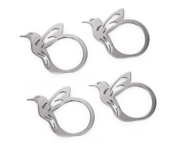 Napkin Ring Set - Hummingbird