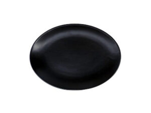 Nova Style Oval Plate 35Cm Matt Black