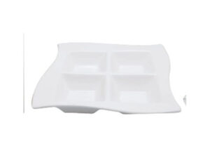 Nova Style Square Wave Plate 4 Div 21Cm Ns8351