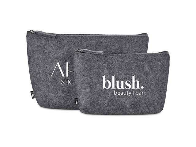 Okiyo Kesho Recycled Pet Felt Mini Cosmetic Bag