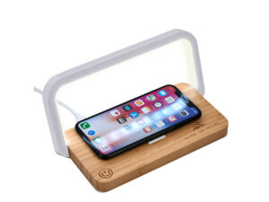 Okiyo Yoru Bamboo Wireless Charger And Night Light