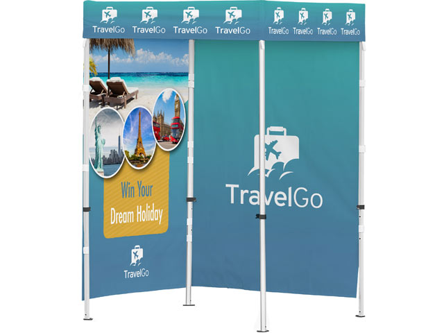 Ovation Sublimated Gazebo 1.5M X 1.5M - 2 Full-Wall Skins