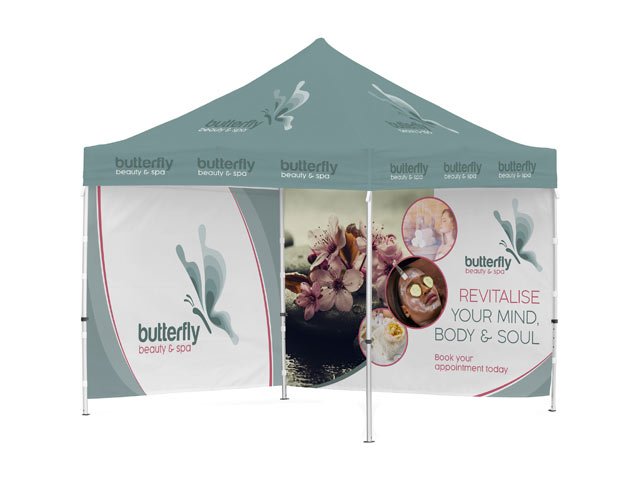 Ovation Sublimated Gazebo 3M X 3M - 2 Full-Wall Skins