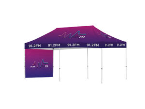 Ovation Sublimated Gazebo 6M X 3M - 1 Short Full-Wall Skin