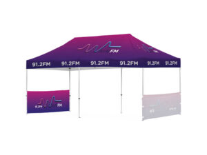 Ovation Sublimated Gazebo 6M X 3M - 2 Short Half-Wall Skins