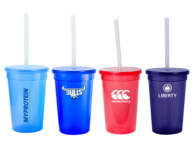 Party Tumbler With Cap and Straw - 500Ml - Image 3