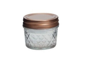 Pineapple Pattern Jar With Copper Lid 100Ml
