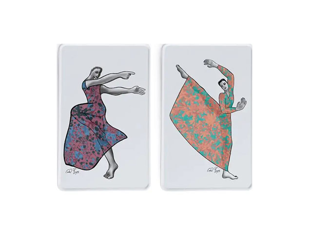 Platter Rectangle Set Of 2 - Dancer