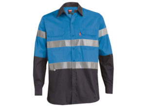 Polycotton Reflective Long Sleeve Work Shirt