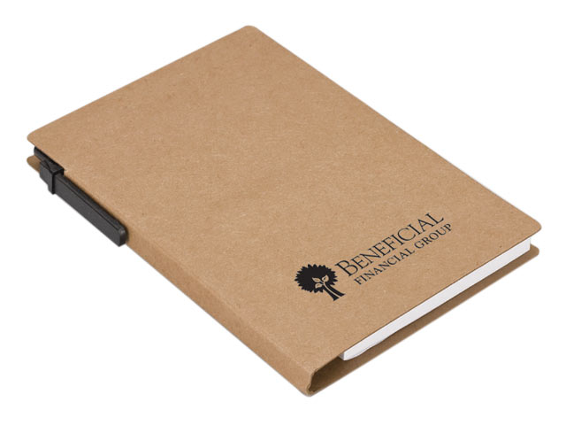 Recycled Notebook With Pen And Flags - Image 2