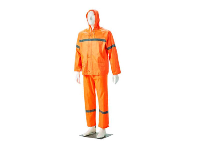 Reflective Rubberised Rain Suit - Image 2