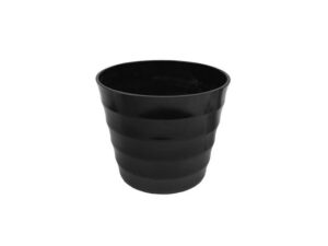 Resin Black Planter 21X25Cm