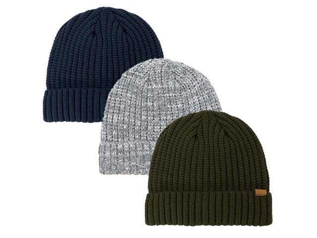Rib Knitted Cuffed Beanie - Image 4
