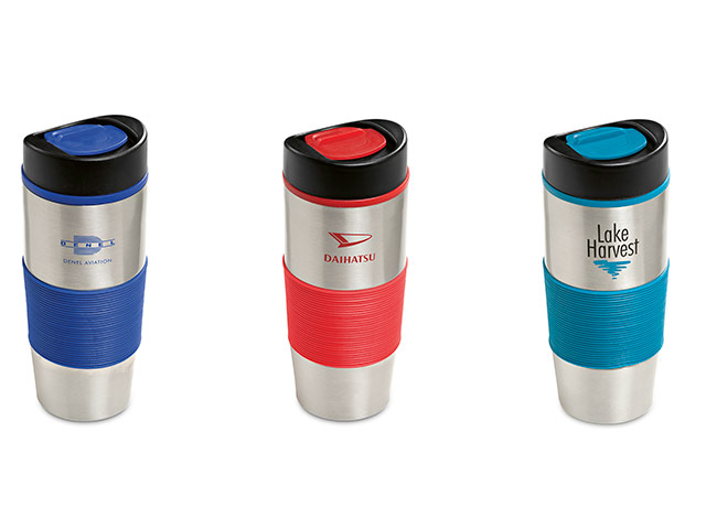 Ridge Stainless Steel And Plastic Double-Wall Tumbler - 450Ml - Image 2