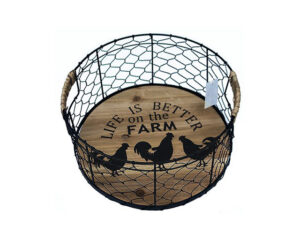 Round Wire Basket Med 28X14Cm