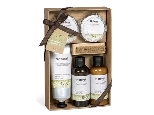 Ryis Peppermint And Rosemary Bath Set