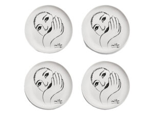 Side Plate Set Of 4 - Face Facts