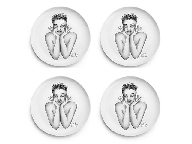Side Plate Set Of 4 - Fascinating
