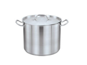 Stainless Steel Casserole Pot With Lid 23X26Cm (12L)
