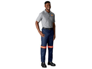 Trade Polycotton Pants - Reflective Legs - Orange Tape