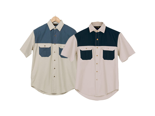 Two Tone Bush Shirt - Image 3
