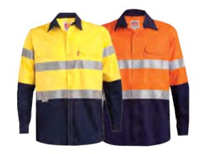 Two Tone Long Sleeve Refllective Work Shirt